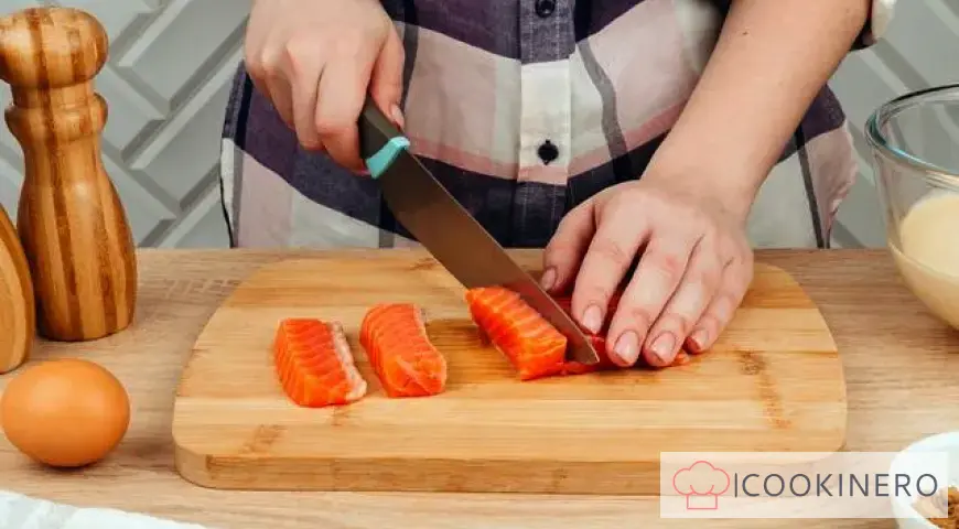 Salmone in pastella di maionese