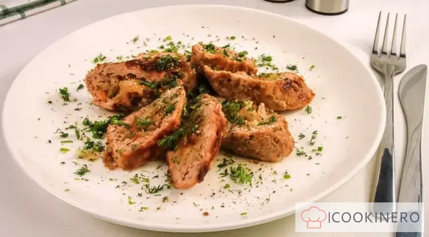 Meat zrazy with onions