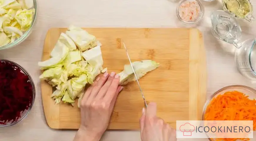 Cavolo sottaceto veloce con barbabietole