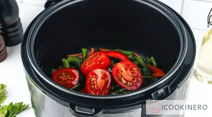Bulgur con verdure in multicooker