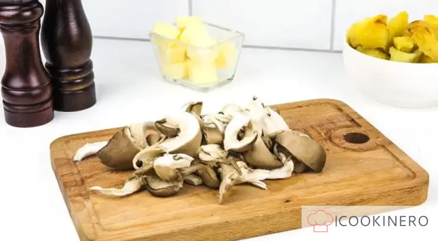 Patate al forno con funghi ostrica