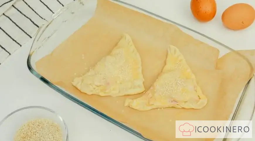 Puff pastry with sausage