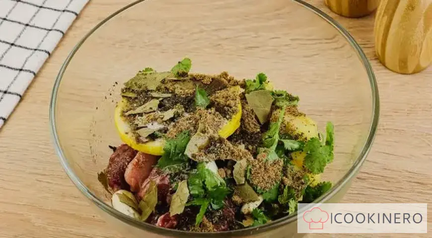 Lamb with potatoes in the oven