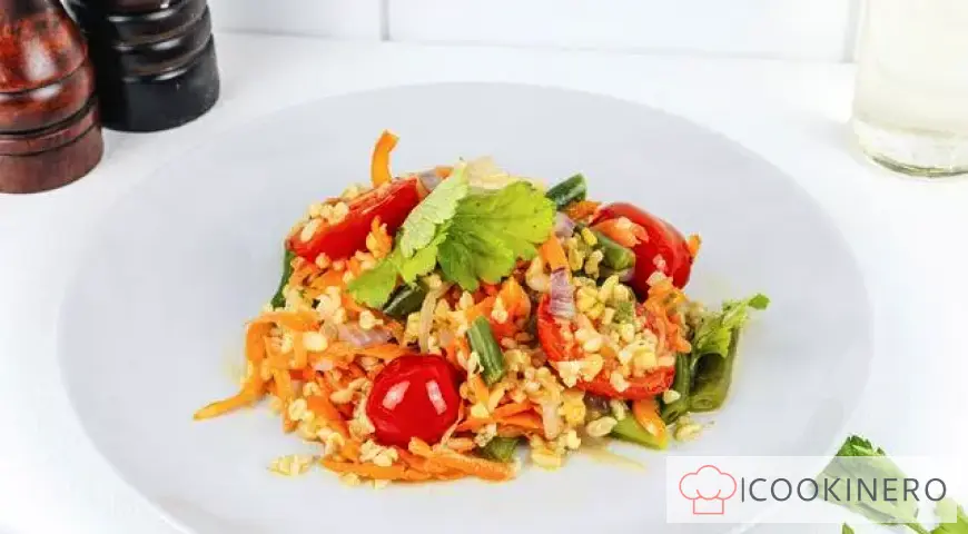 Bulgur con verdure in multicooker