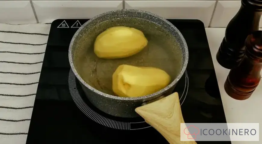 Potato casserole with sausages