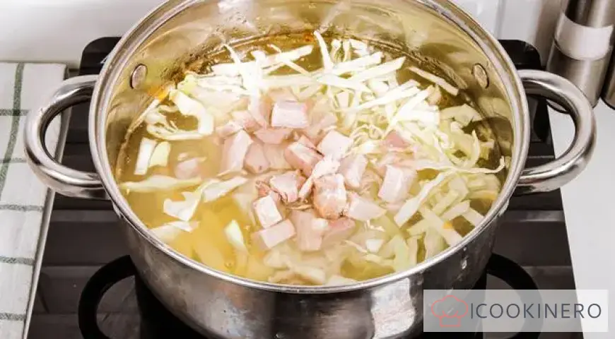 Borscht with cabbage