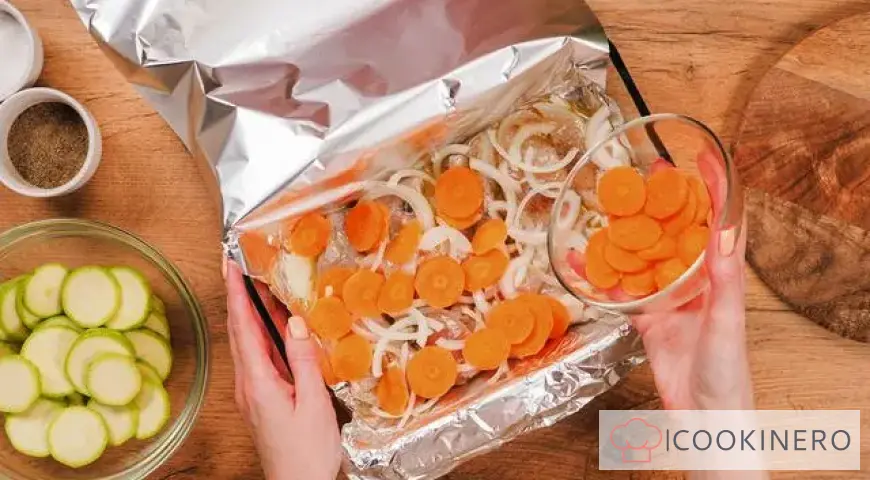 Healthy baked pollock