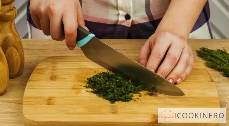 Fried dumplings with adjika and sour cream