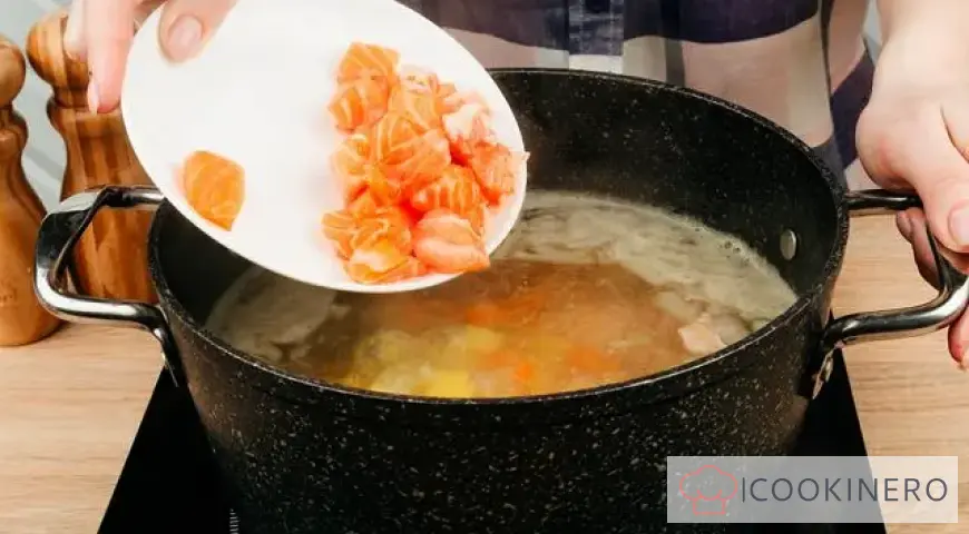 Finnish fish soup with salmon