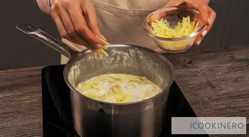"Nids" à la sauce crémeuse