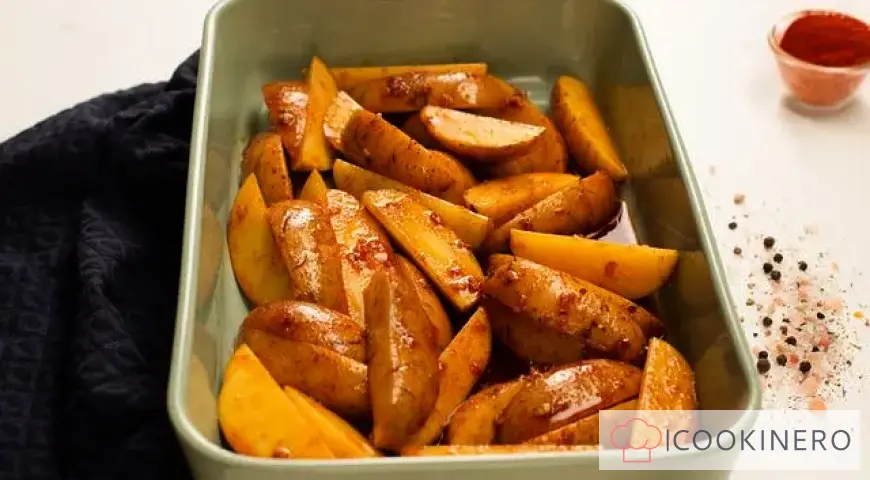 Patatas al horno con salsa de soja
