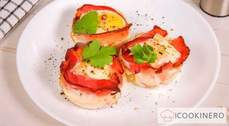 Nidi di pancetta e uova