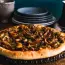 Tarta de cuaresma con champiñones