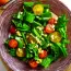 Sorrel salad with tomatoes