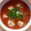 Tomatensuppe mit interessanten Frikadellen