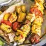 Grilled chicken breast skewers