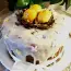 Pastel de pascua con nido