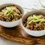 Buckwheat with fried onion and fresh cucumber