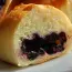Pasteles de levadura con arándanos