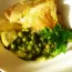 Quick chicken and pea pie