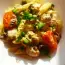Pasta with chicken and mushrooms