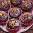 Chocolate muffins with cocoa
