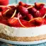 Curd cake with strawberries
