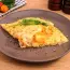 Omelette with ham and cheese