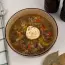 Cabbage soup with canned fish