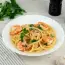 Pasta con gamberi