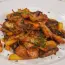 Champiñones marinados fritos