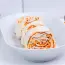 Lavash roll with chicken, Korean carrots and cottage cheese