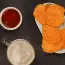 Cheese chips in the oven