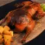 Duck with apples and potatoes