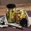 Pickled cucumbers with champignons