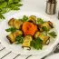 Eggplant roll with cottage cheese and garlic