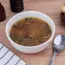 Lenten cabbage soup with mushrooms