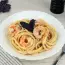 Carbonara with shrimps