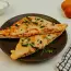 Omelette in pita bread