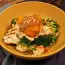Salad with falafel and hummus