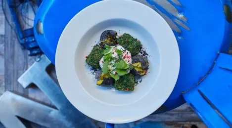 Gravlax mit Bratkartoffeln