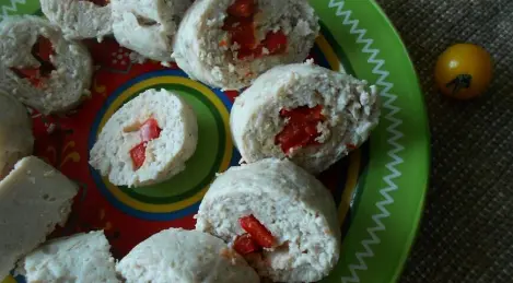 Roll con pollo y pimiento dulce