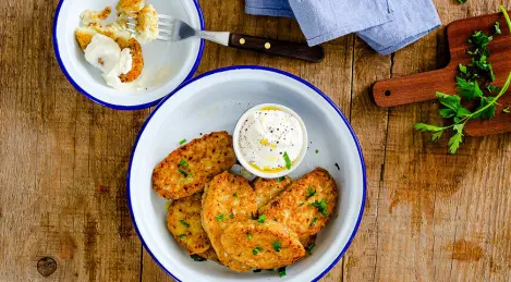 Cutlets from young cabbage