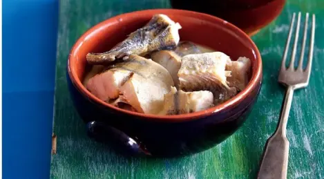 Fish in milk with steamed turnip