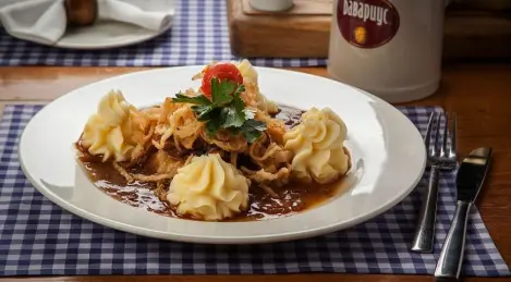 Schweinesteak Holzfeller