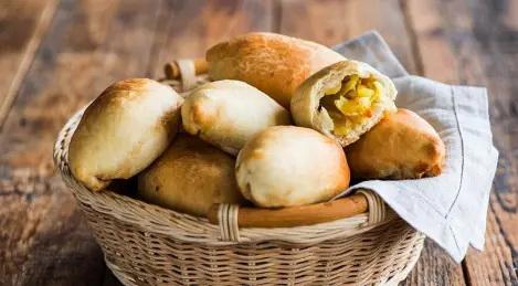 Lenten pies with potatoes