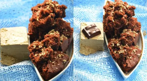 Cupcake al cioccolato con halva