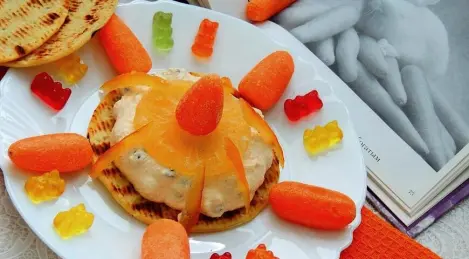 Sandwich caillé-carotte