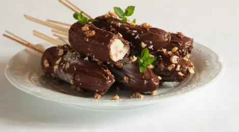 Ghiacciolo "Banane al cioccolato"