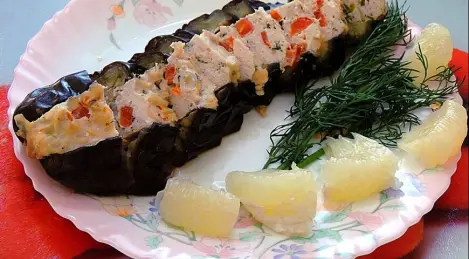 Stuffed eggplant